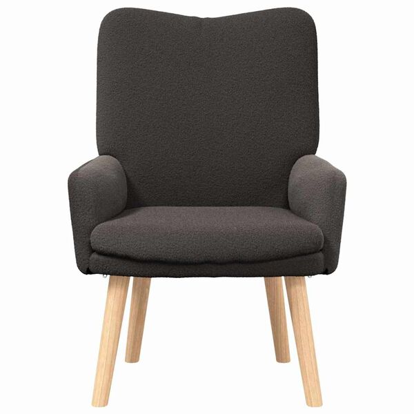 vidaXL fauteuil Gris fonc&eacute; 63 x 67 x 94 cm