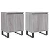 vidaXL Tables de chevet 2 pcs sonoma gris 40x30x50cm bois d'ing&eacute;nierie
