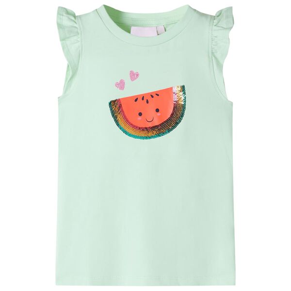 T-shirt enfants avec manches &agrave; volants 140