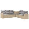 vidaXL Ensemble de Canap&eacute;s 7 pc Beige et Gris clair