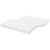 vidaXL Matelas en mousse blanc 200x220 cm 7 zones duret&eacute; 20 ILD
