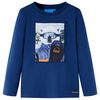 T-shirt pour enfants &agrave; manches longues bleu jean 104