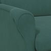 vidaXL fauteuil Vert fonc&eacute; 76 x 94 x 102 cm Velours