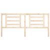 vidaXL T&ecirc;te de lit 206x4x100 cm Bois massif de pin