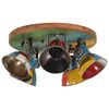 vidaXL Plafonnier 25 W multicolore 50x50x25 cm E27