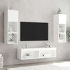 vidaXL Meubles TV avec lumières LED 2 pcs blanc 60x30x30 cm