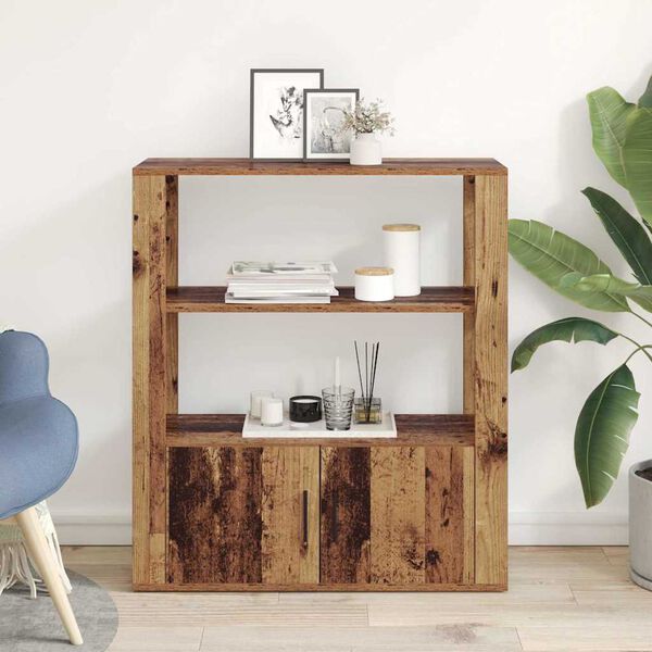 vidaXL Buffet Bois ancien 30 x 80 x 90 cm Bois d'ing&eacute;nierie