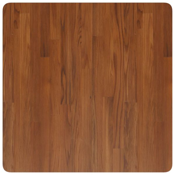 vidaXL Dessus de table carré Marron foncé70x70x1,5cm Bois chêne traité