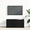 vidaXL Meuble TV Ch&ecirc;ne noir 80 x 34 x 36 cm Bois d'ing&eacute;nierie
