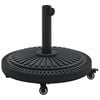 vidaXL Pied de parasol 15.6 kg Noir Fer Circulaire