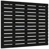 vidaXL T&ecirc;te de lit murale Noir 141x3x91,5 cm Bois massif de pin