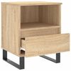vidaXL Table de chevet ch&ecirc;ne sonoma 40x35x50 cm bois d&rsquo;ing&eacute;nierie