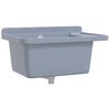 vidaXL Lavabo pour montage murale gris 60x40x28 cm r&eacute;sine