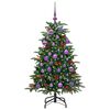 vidaXL Sapin de No&euml;l artificiel Vert 120 cm PVC, m&eacute;tal et plastique