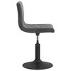 vidaXL Tabouret de bar Gris fonc&eacute; Velours