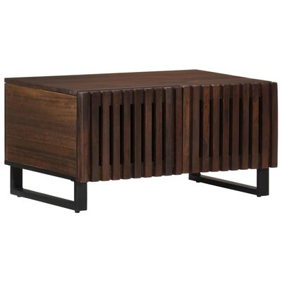 vidaXL Table basse marron 80x51x40 cm bois de massif manguier