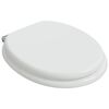 vidaXL Si&egrave;ge de toilette 2 pcs Blanc 44 x 38 cm Panneau MDF