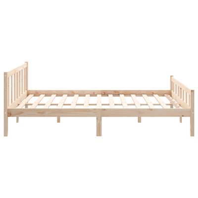 vidaXL Cadre de lit sans matelas bois massif 140x200 cm