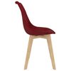 vidaXL Ensemble de salle &agrave; manger 5 pcs Rouge bordeaux