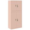 vidaXL Armoire de rangement 2 pc Rose 80 x 40 x 175 cm Acier