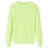 Pull-over tricoté pour enfants jaune fluo 128