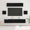 vidaXL Ensemble meuble TV 7 pcs Ch&ecirc;ne noir Bois d'ing&eacute;nierie