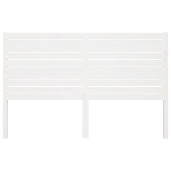 vidaXL Tête de lit Blanc 141x4x100 cm Bois massif de pin