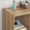 vidaXL Meuble d'appoint Ch&ecirc;ne artisanal 68 x 37 x 75,5 cm