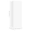 vidaXL Meubles TV 4 pcs Blanc 30,5x30x90 cm Bois d'ing&eacute;nierie