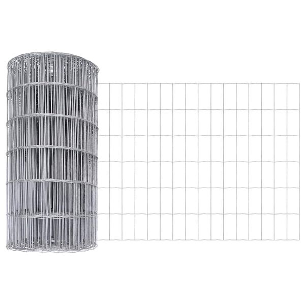 vidaXL Clôture Euro 0,4 x 50 m Fer revêtu de PVC