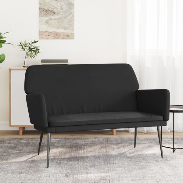 vidaXL Banc Noir 108x79x79 cm Velours
