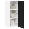 vidaXL Armoire suspendue 2 pcs Ch&ecirc;ne noir et Blanc 30 x 31 x 80 cm