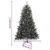 vidaXL Sapin de No&euml;l artificiel Vert 150 cm PVC, plastique et acier