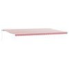 vidaXL Auvent r&eacute;tractable Rouge et Blanc 600 &times; 350 cm