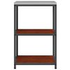 vidaXL Rangement de cuisine avec &eacute;tag&egrave;re Rouill&eacute; 60 x 50 x 92 cm Acier