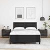 vidaXL Lit &agrave; ressorts avec matelas Noir 140 x 200 cm Simili cuir