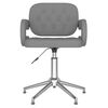 vidaXL Chaises pivotantes &agrave; manger lot de 2 gris similicuir