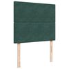 vidaXL Sommier &agrave; lattes de lit et matelas Vert fonc&eacute; 120x200cm Velours