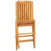 vidaXL Chaises pliantes, lot de 8, 47 x 47 x 89 cm, en bois massif de teck