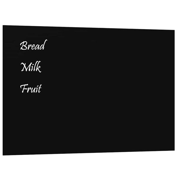vidaXL Tableau noir magn&eacute;tique mural noir 60x40 cm verre tremp&eacute;