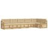 vidaXL Ensemble de canap&eacute;s d'ext&eacute;rieur 6 pc Blanc et Beige Polyester