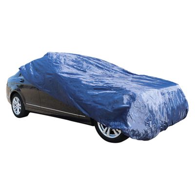 Carpoint Housse de voiture Polyester M 432x165x119 cm Bleu