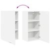 vidaXL Armoire suspendue Blanc 40 x 31 x 80 cm Bois d'ing&eacute;nierie