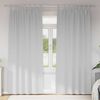 vidaXL Rideaux occultants avec anneaux 2 pcs Gris p&acirc;le 225 x 140 cm