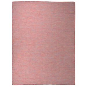 vidaXL Tapis &agrave; tissage plat d'ext&eacute;rieur 120x170 cm Rouge