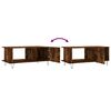 vidaXL Table basse ch&ecirc;ne fum&eacute; 90x50x40 cm bois d'ing&eacute;nierie