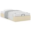 vidaXL Cadre de lit ottoman sans matelas cr&egrave;me 80x200 cm tissu