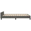 vidaXL Cadre de lit sans matelas gris fonc&eacute; 120x200 cm velours
