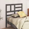 vidaXL T&ecirc;te de lit Gris 81x4x104 cm Bois massif de pin