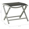 vidaXL Salon de jardin 3 pcs textil&egrave;ne et aluminium argent&eacute;